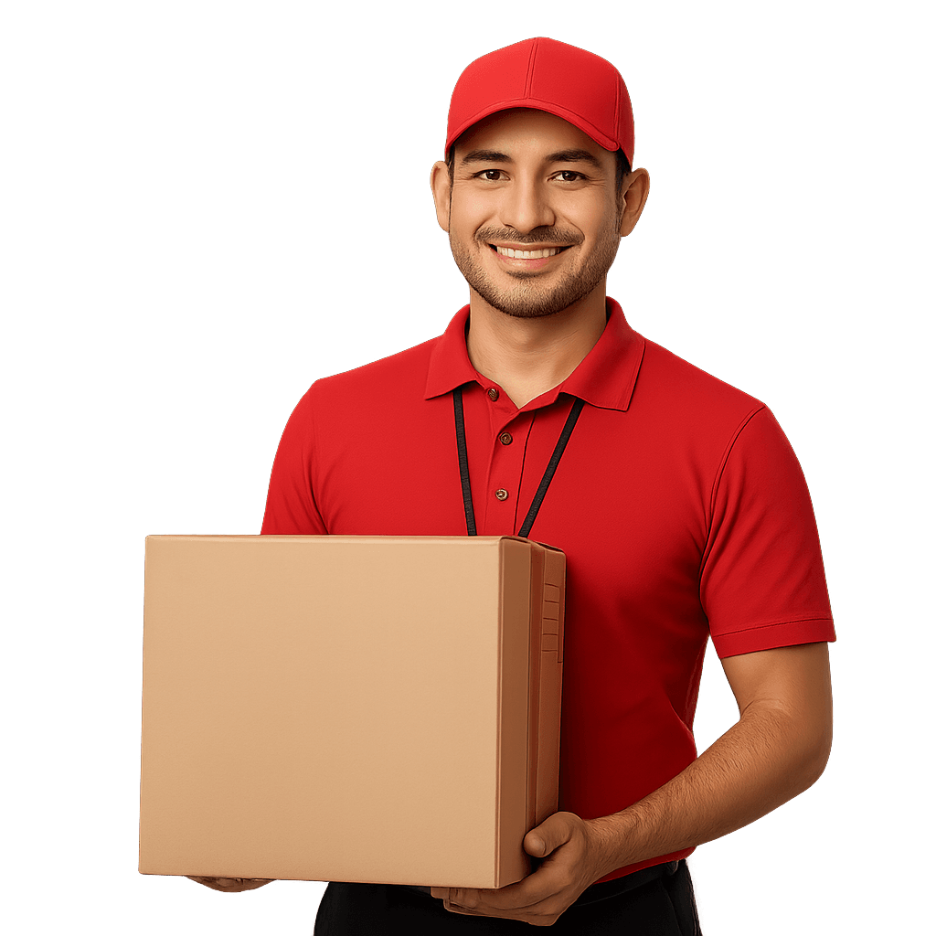 Delivery Person with box